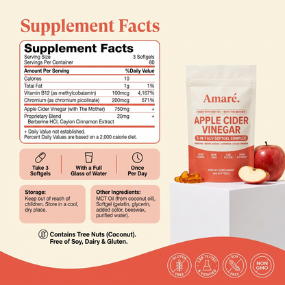 Apple Cider Vinegar 750mg with MCT Oil
